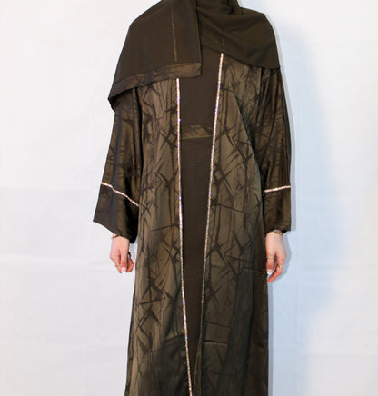 AMIRA LUXE ABAYA SET GREEN