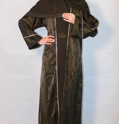 AMIRA LUXE ABAYA SET GREEN